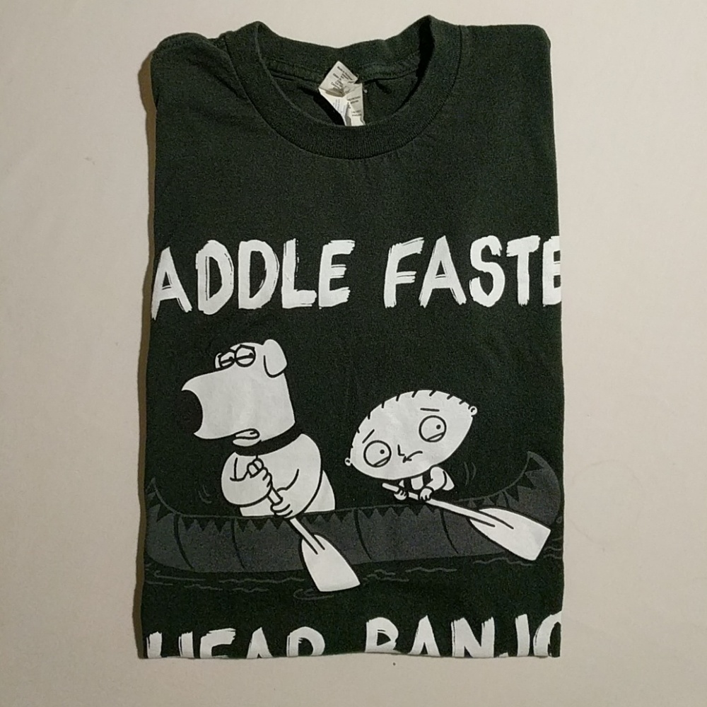 Family Guy Men's T-shirt Paddle Faster Medium